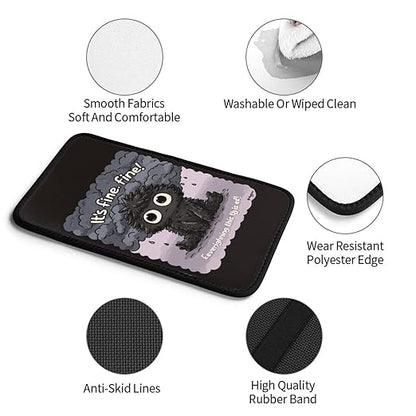 Adorable Little Black Monster Car Auto Armrest Cushion Cover Accessories Center Console Seat Box Pad Protector Universal Decoration for Most Vehicle SUV Truck