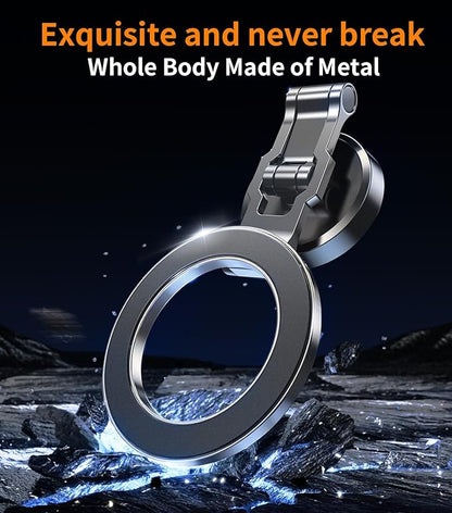 kaistyle for Magsafe Car Mount【Tri-fold & All Metal】Magnetic Phone Holder for Car Phone Holder Mount Dashboard Cell Phone Holders for Your Car Accessories for Women Men for iPhone 17 Pro Max 16 15 14