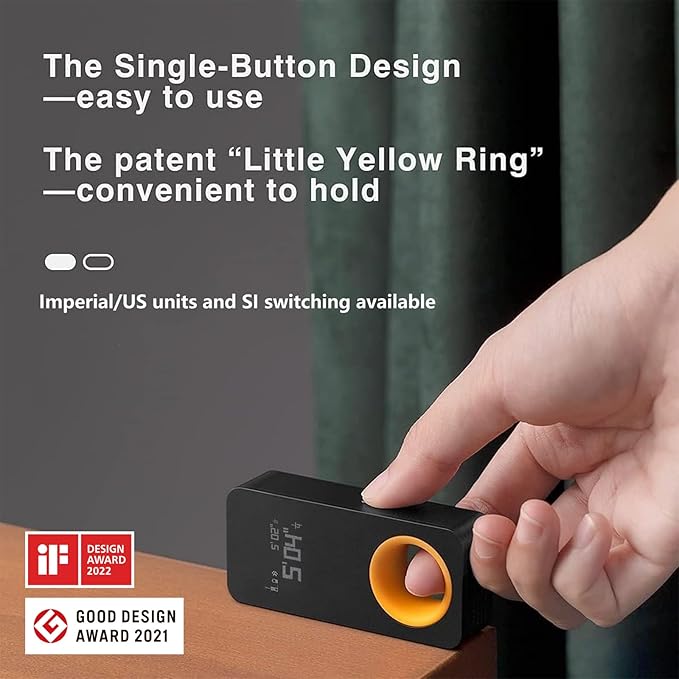HOTO Laser Measuring Tool, Pocket-Size 98Ft Digital Laser Tape Measure ±2mm