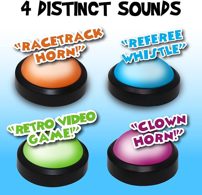 Teacher's Choice Light Up Game Buzzer System, Displays The Winning Player Loud
