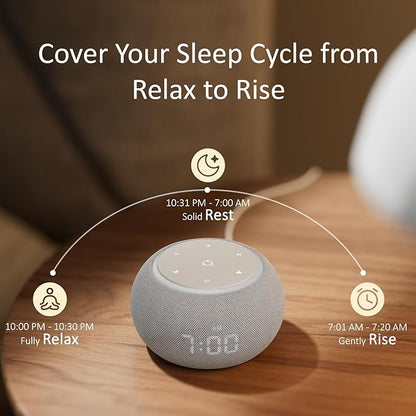 Hotmoon Alarm Clock with Sound Machine
