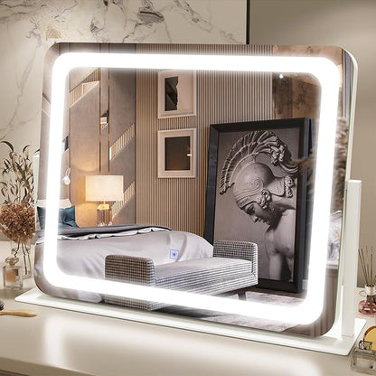 FENNIO Vanity Mirror with Lights 22''x17'' Makeup Mirror with Lights, Vanity