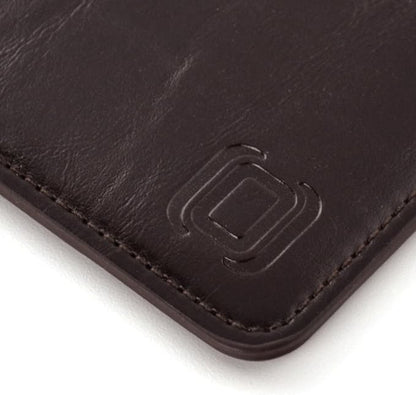 Dockem Executive Sleeve for iPad mini 6, 5, 4, 3, 2, 1: Premium Synthetic Leather Tablet Case: Slim, Microfiber Lined, Professional, Protective Cover (Dark Brown)