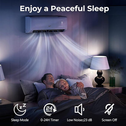 COSTWAY 18, 000 BTU Mini Split Air Conditioner, Energy Star,