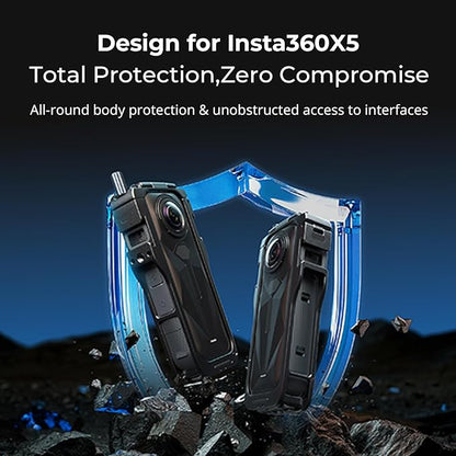 SMALLRIG Cage for Insta360 X5 Accessories, Aluminum Alloy Protective Case for
