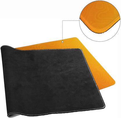 Colorful Topographic Large Mouse Pad, Vintage Aesthetic Gaming Desk Mat, XXL Keyboard Desk Pad Mat for Desktop, 35.4"x15.7" Non-Slip Base Big Mousepad with Stitched Edges