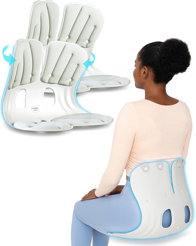 Curble GRAND 2PACK – Ergonomic Chair Back Support, Lumbar Support