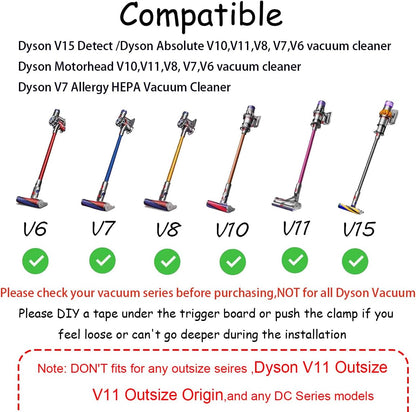 REEYEAR Power Button On/Off Control Clamp Compatible with Dyson Absolute/Motorhead V6 V8 V7 V10 V11 V15 Series Vacuum Cleaner, Dyson Trigger Lock, Free Your Gripping Fingers,1 Pack