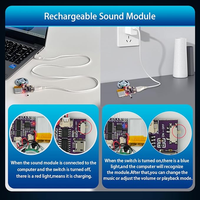 Voice Module, MP3 Music Sound Chips, 16MB Sound Module