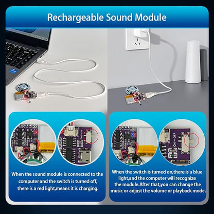 Voice Module, MP3 Music Sound Chips, 16MB Sound Module
