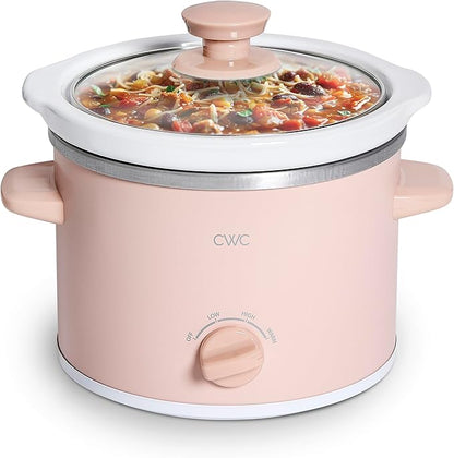 COOK WITH COLOR 2QT Mini Electric Round Slow Cooker