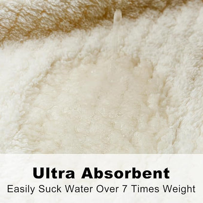 PJGGZ Hooded Bathrobes for Women, Soft Long Towel Robes for Women - Quick Dry yet Warm
