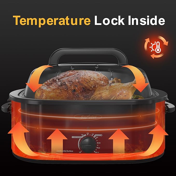 Sunvivi Roaster Oven, Electric Roaster Oven