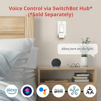 SwitchBot Bot White & Hub Mini Kit: Automate IR Devices & Physical Switches