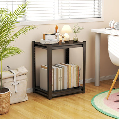 Garage Shelves,14-48''W Heavy-Duty Storage Shelves, Double-Layer Uprights, Thickened Shelves, Waterproof &Rustproof, Suitable for Indoor & Outdoor Use.