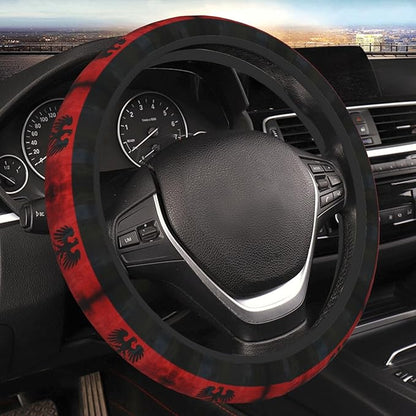 Germaneagles Flag Universal Fit Steering Wheel Cover for Car, Truck, and SUV, Durable Steering Wheel Protection