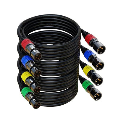 AuxLink 100ft 4Pack XLR Cable