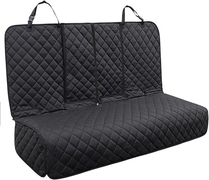 YOVEEKLE Dog Car Seat Cover, Deluxe Waterproof Pet Back Carseat Protector for Cars, SUVs, Trucks, Nonslip and Easy Cleanup Backseat Pet Cover for Automotive Rear Bench (Black)