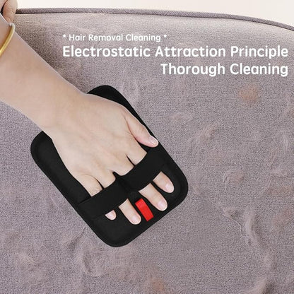 1 Pcs Pet Hair Removal Glove for Cats& Dogs - Upgraded Electrostatic Pet Hair Remover Gloves Reusable & Washable Magic Brush Pet Hair Removal Tool for Couch, Furniture, Carpet, Car Seat Clothing