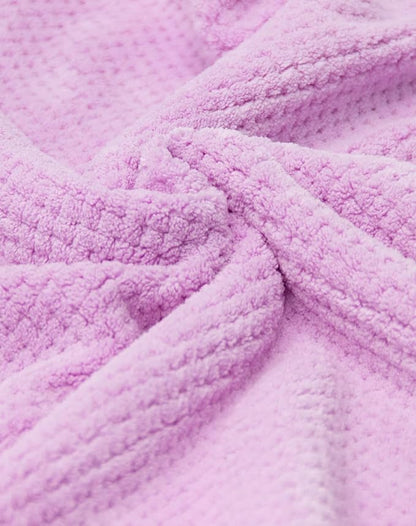 Netcken Large Microfiber Hair Towel for Women,Super Soft Anti Frizz & Quick Dry for Curly Hair,Ultra Absorbent Hair Wrap Towels for Long,Thick,Wet Hair 24x42 Inches (Purple)