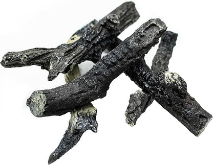 Electric Fireplace Logs, Realistic Synthetic Resin Log Decoration
