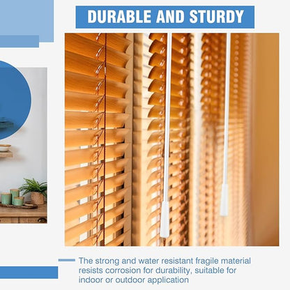 Bokon 2 Pieces White Fiberglass Blind Wand Vertical Blinds Stick Replacement