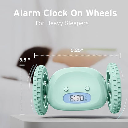 CLOCKY Extra Loud Alarm Clock for Heavy Sleepers on Wheels Rolls Runs Away