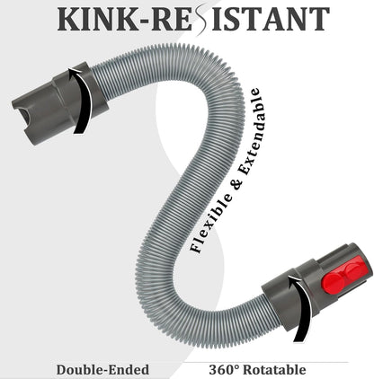 Flexible Extension Hose Attachment Compatible with Dyson V15 V15s Gen5 V12 V11 V10 V9 V8 V7 Vacuum Cleaner Accessories Tool Replacement Parts