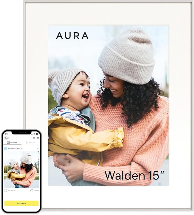 Aura Walden 15" WiFi Digital Picture Frame | Wirecutter's Best Digital Frame