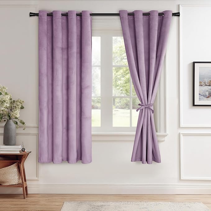 JIUZHEN Velvet Curtains for Bedroom