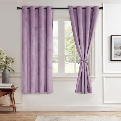 JIUZHEN Velvet Curtains for Bedroom