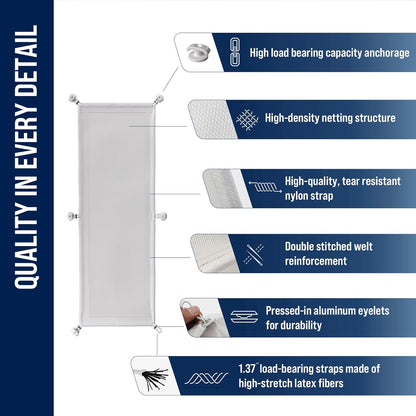 Cable Management net - Under Desk Wire Management - Flexible Under Desk Cable Management Tray White