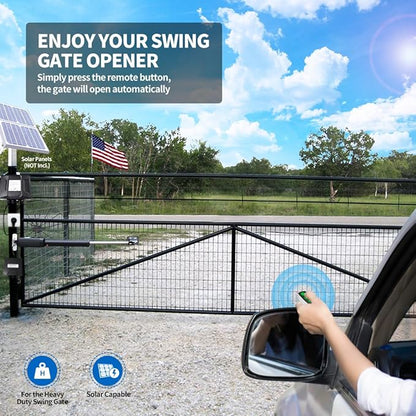 TOPENS A8131 Single Swing Gate Opener Heavy Duty Automatic Gate Motor