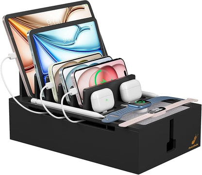 Pezin & Hulin Bamboo Charging Station, Electronic Devices Organizer