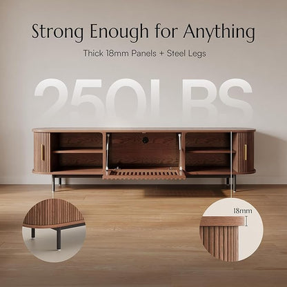 POVISON Fully-Assembled Mid Century Modern TV Stand