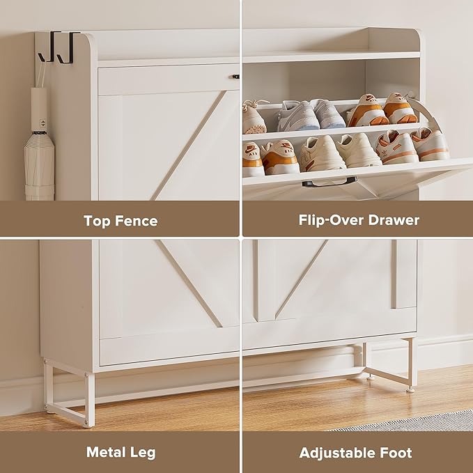 EOYUTLLY Shoe Cabinet for Entryway