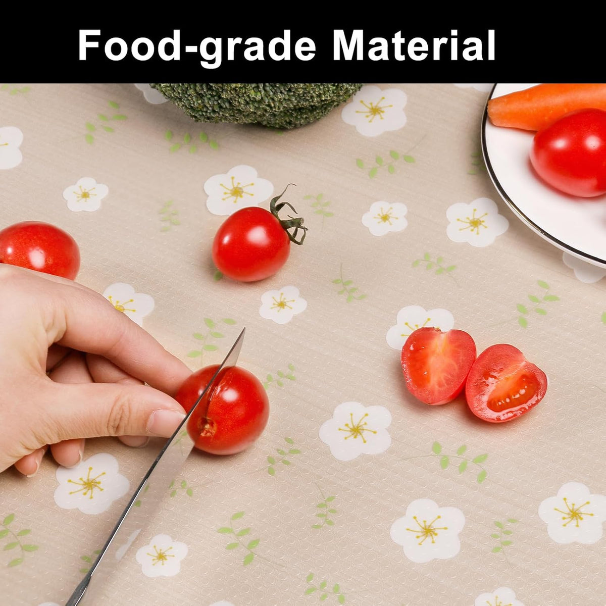 Cooyes Shelf Liner – Premium Non-Adhesive Cabinet & Drawer Liner for Kitchen – Waterproof Shelf Paper with Modern Pattern – Durable EVA Cabinet Mat – Easy to Cut （11.8" W x 118" L）