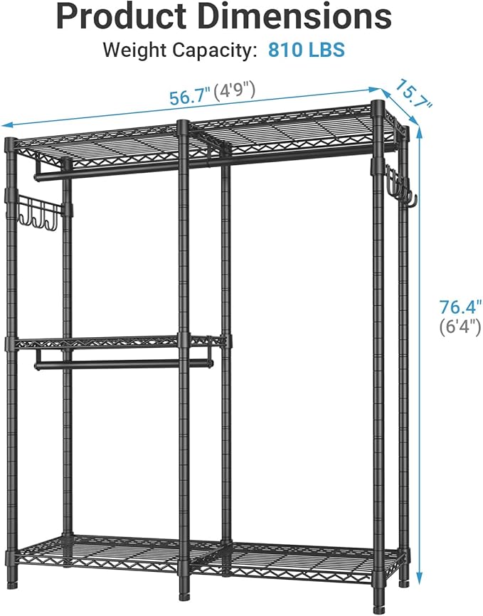VIPEK V4 Heavy Duty Clothing Rack