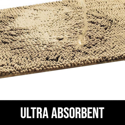 Muddy Mat® Dog Blanket - Chenille Water Absorption Blanket for Bed & Couch Cover for Dogs Washable, Anti-Slip Soft and Durable Furniture Protector for Dogs - Beige 29"x40"