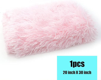 Petbuy Pet Dog Bed Blanket, Fluffy Fleece Throw Sleep Mat, Soft Puppy Cat Kitten Blanket, S M L XL, Fuzzy Reversible Sherpa for Bed, Couch, Sofa, Travel, Washable & Lightweight