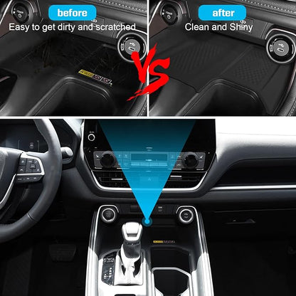 Wireless Charging Anti-Slip Mat Compatible with 2024 2025 Toyota Grand Highlander, Silicone Phone Charging Pad for Center Console, Heat-Resistant Non-Slip Protective Accessory