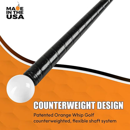 Orange Whip Golf Swing Trainer Aid Patented & Made in USA