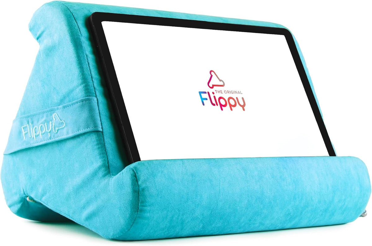 Flippy Original Tablet Pillow Stand & iPad Holder, Gift for Book Lovers & Readers, Multi-Angle Stand with Storage for Lap, Desk & Bed, Compatible with Kindle, Fire, iPad & Samsung, I Wanna Go to Miami