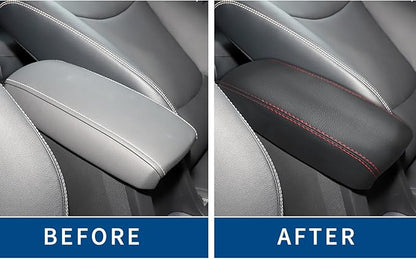 Compatible with Center Console Armrest Cover for Toyota Corolla 2020 2021 2022 2023 2024 Leather Arm Rest Storage Box Lids Cushion Protector Pad
