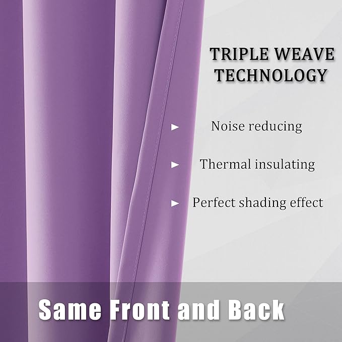 DUALIFE 108 Inch Length Curtain Panels/Drapes