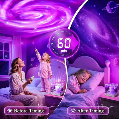 Galaxy Projector for Bedroom, 18-Color Solar System Kids Night Light Projector