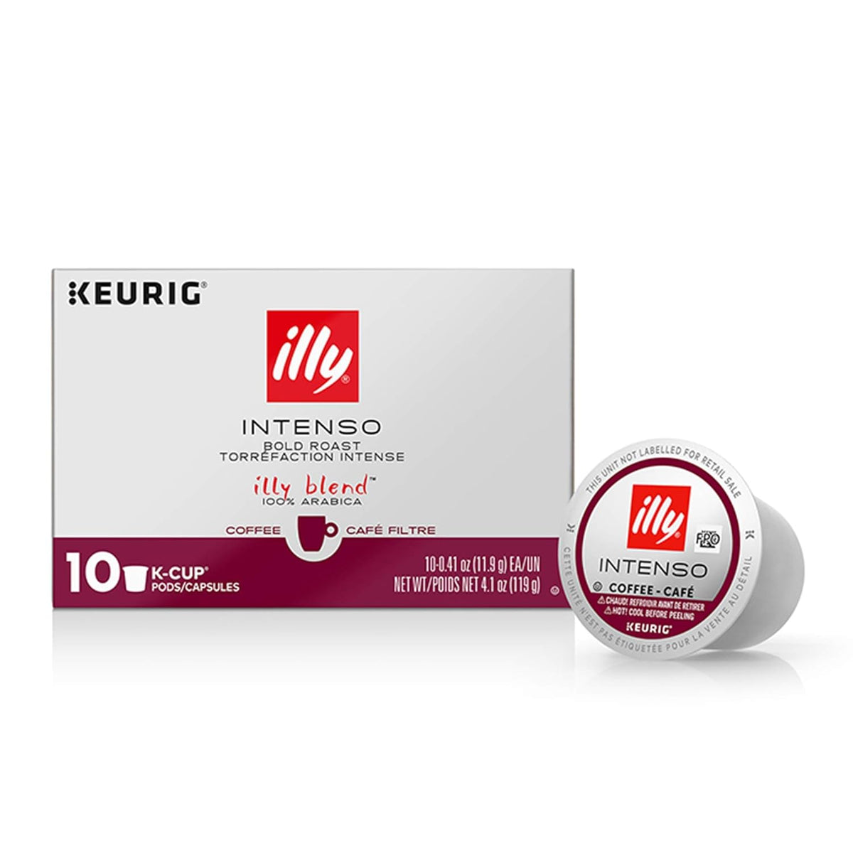 illy Coffee, Dark Roast, K-Cup for Keurig, 100% Arabica Bean Signature Italian Blend, Premium Gourmet Roast Single Serve Drip Coffee