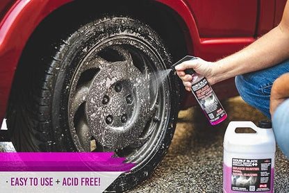 P & S PROFESSIONAL DETAIL PRODUCTS - Brake Buster Wheel and Tire Cleaner - Non-Acid Formula Safe For All Wheel Types, Removes Brake Dust, Oil, Dirt, Light Corrosion -1 Quart