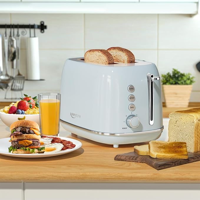 Retro 2 Slice Stainless Steel Toaster