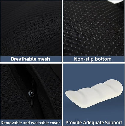 1 Piece Automotive Seat Lumbar Support Pillow for Hyundai Elantra 2020 2019 2018 2017, Driving Lower Back Cushion Ergonomic Orthopedic Posture Rest